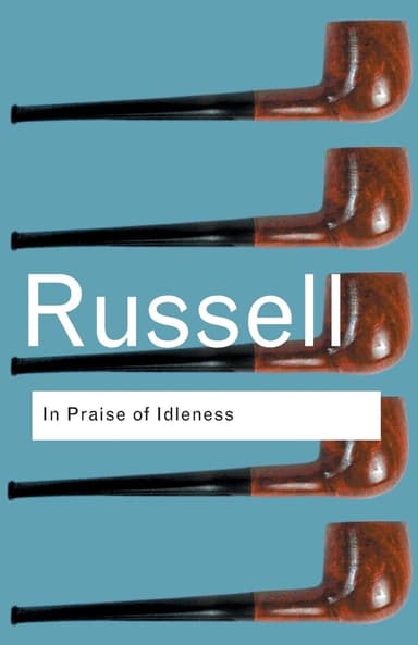 In Praise of Idleness cover
