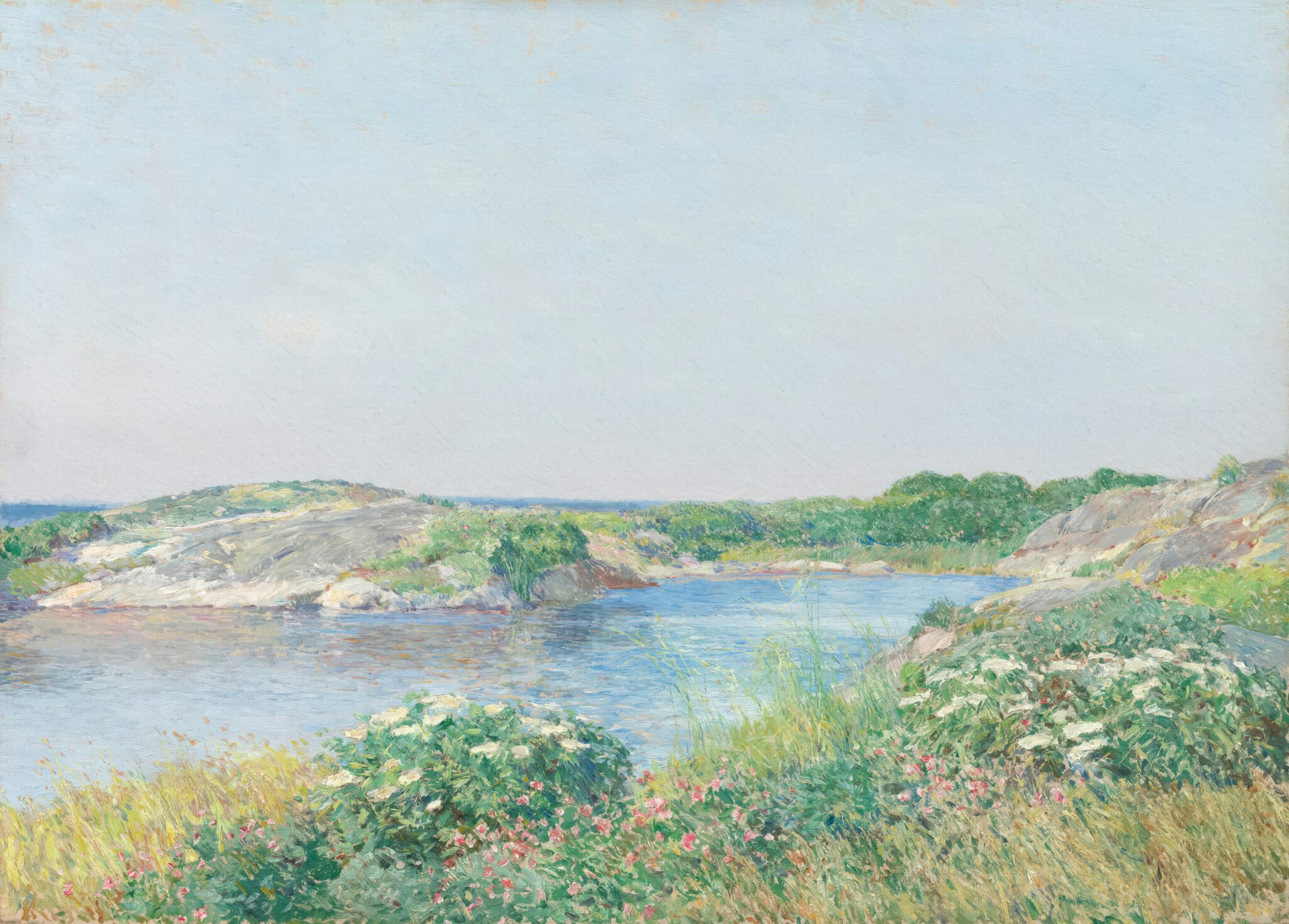 Hassam, C. (1890). The Little Pond, Appledore [Oil on canvas]. Art Institute of Chicago.